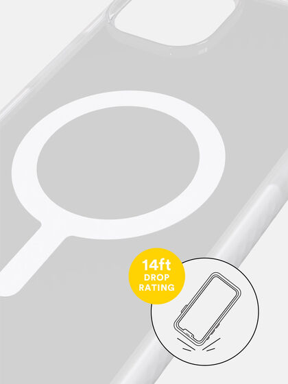 Ace Pro Clear and White Case with MagSafe for iPhone 14 Plus, , large